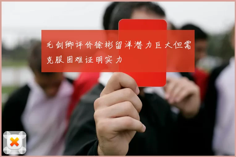 毛剑卿评价徐彬留洋潜力巨大但需克服困难证明实力